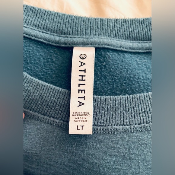 *Like New* Athleta Teal Coastal Luxe Recovery Crewneck Sweatshirt - Picture 7 of 16
